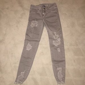 ripped gray skinny jeans